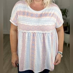 Aztec Babydoll Shirt